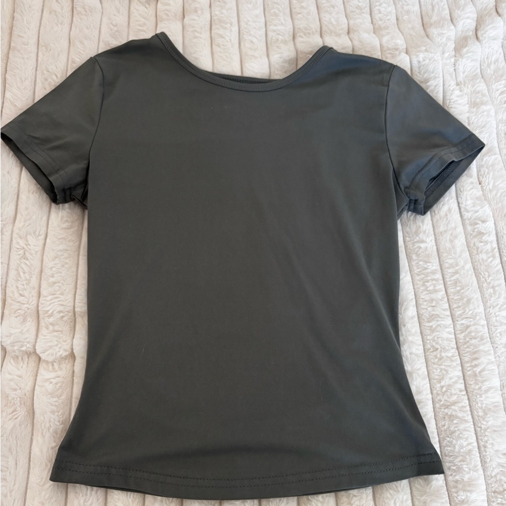 SHEIN Charcoal Short Sleeve Tee